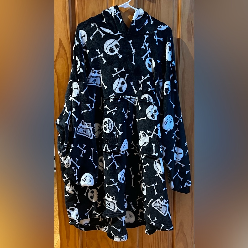 Nightmare before Christmas Jack Skellington Cloud Wearable Blanket